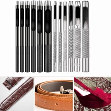 6pcs Leather Hole Punch Industrial Grade Punch Tool for Leather Watch Band Belt
