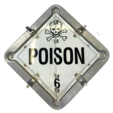 LABELMASTER DOT CONTAINER FLIP PLACARD 8 PANEL OAD 13-5/8"