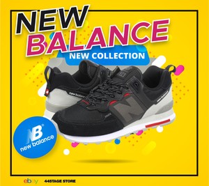 New Balance ML574ISE Black/Team Red - ML574ISE | Sneaker District
