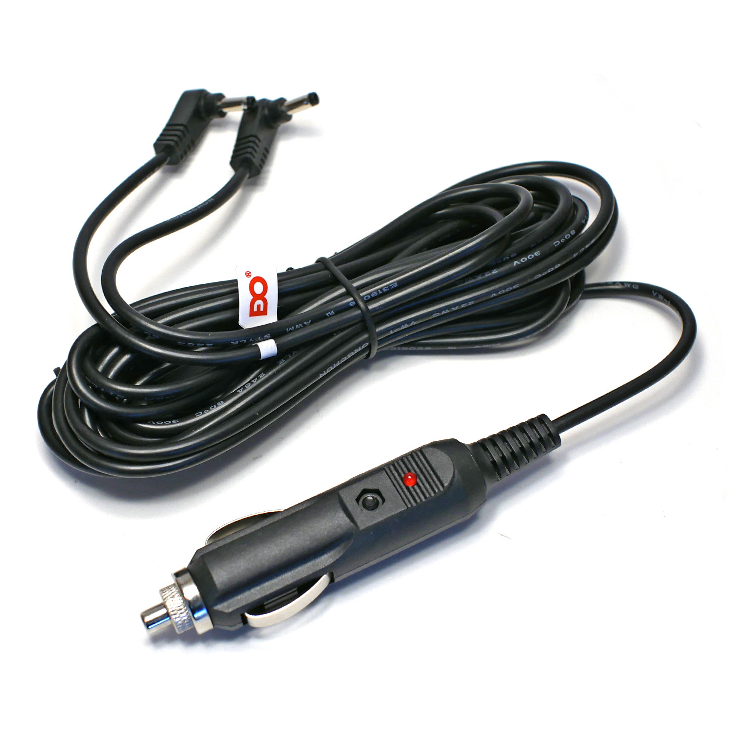 11' Long Car Charger Cord for Philips PD7016/37 PD7016/07 Dual Screen DVD Player