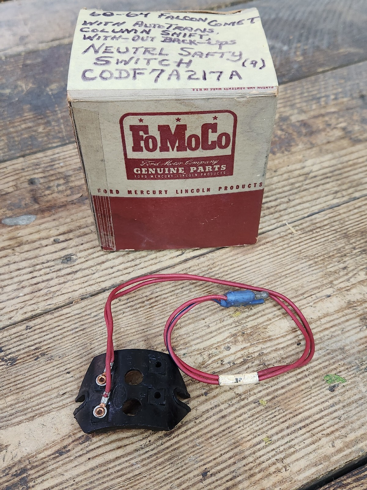 NOS OEM 196064 Ford Falcon Comet Neutral Safety Switch C0DF7A217A eBay