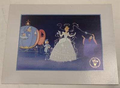 NEW WALT DISNEY CINDERELLA 1995 EXCLUSIVE LITHOGRAPH PICTURE PHOTO
