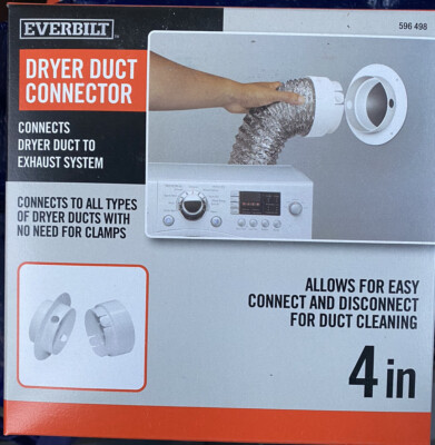 Everbilt dryer duct to wall connector 4 for sale online | eBay