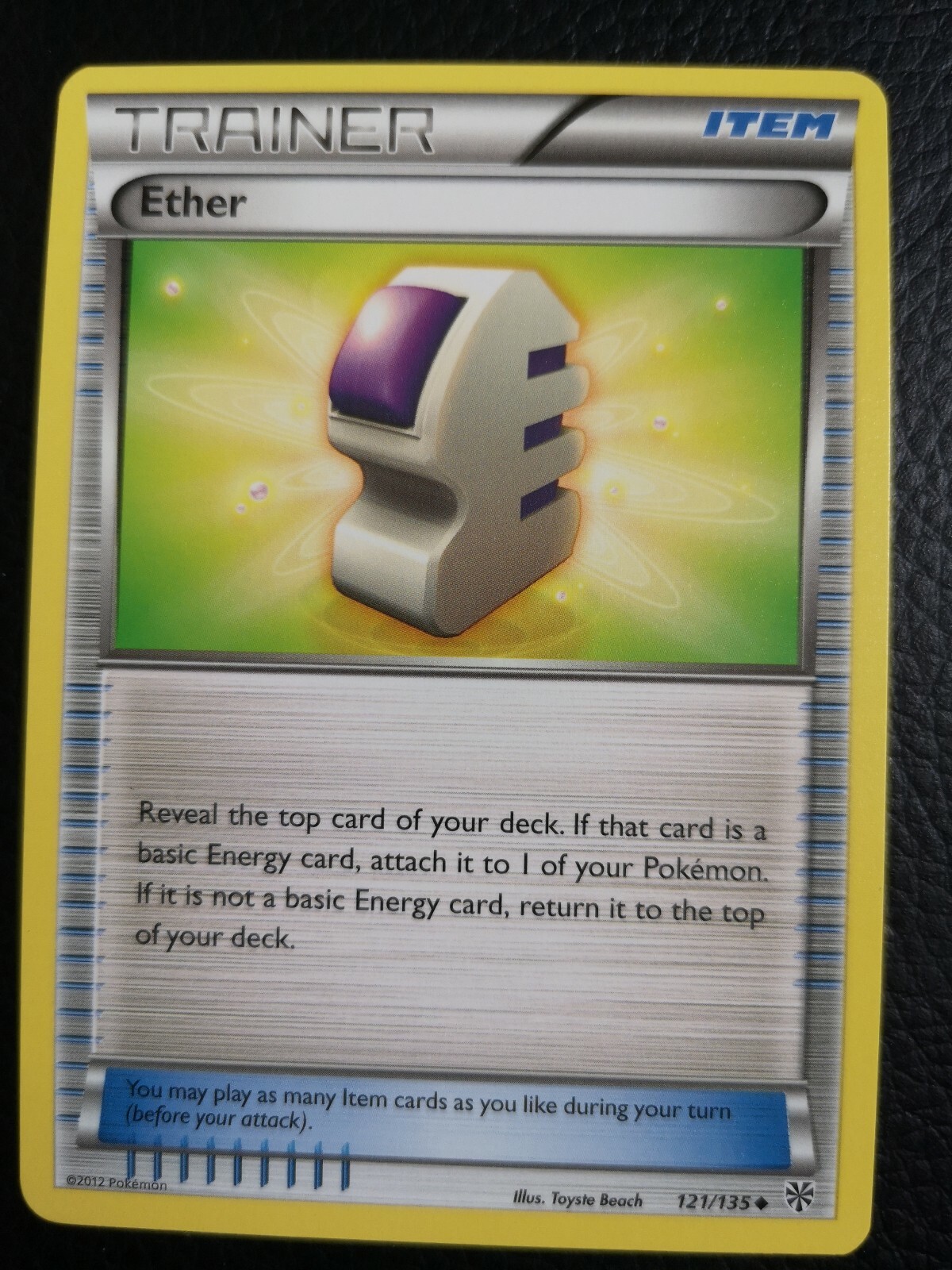 Ether Trainer Card 121/135 Plasma Storm MINT Condition