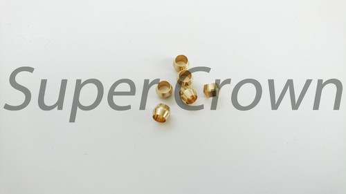 3/16" x 2, 6,12pcs Brass ID Soft Compression Sleeve Ferrule Olive NPT Bijur - Picture 6 of 11