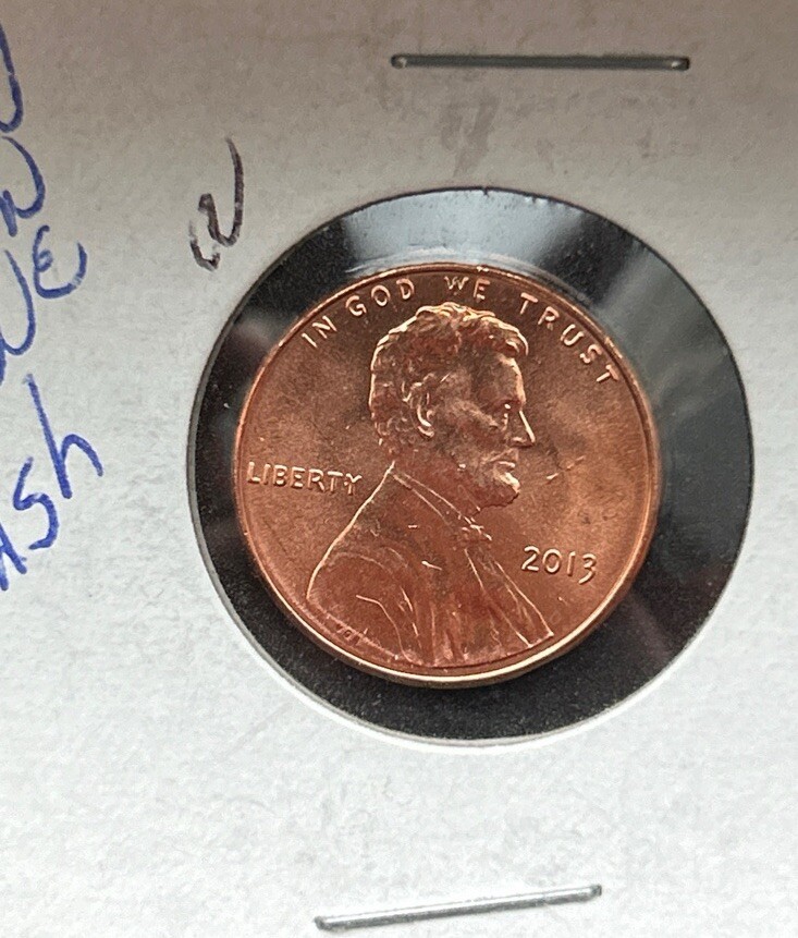 2013P Die Clash & Blister Error OBV error shield cent | eBay