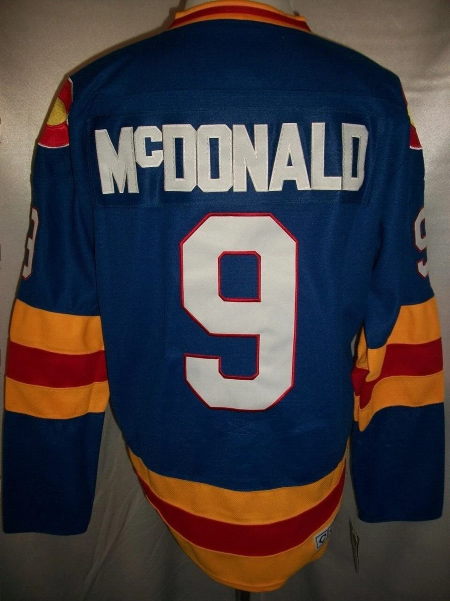 Lanny McDonald Colorado Avalanche Blue 1977-82 Rockies Throwback CCM NHL  Jersey