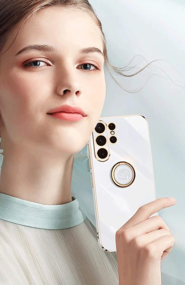 Glossy Kickstand Phone Case + Tempered Glass For Samsung Galaxy S24 Plus Note20 - Image 4 of 4