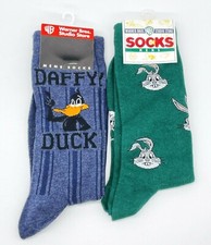 Vintage Socks Bugs Bunny Daffy Duck Lot Of 2 Warner Bros 1990's