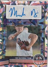2023 USA BASEBALL MAVRICK RIZY P U18 NATIONAL TEAM LSU CRACKED ICE AUTO /23 SSP