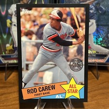 2020 Topps - Rod Carew /299 Minnesota Twins 1985 Topps Baseball All-Stars Black