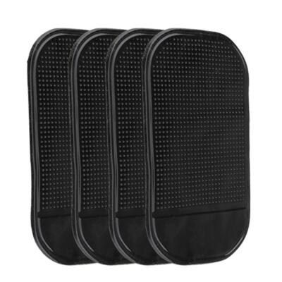 4pcs Anti Slip Mat Washable Auto Non-Slip Sticky Pad Reusable Auto Accessories Q
