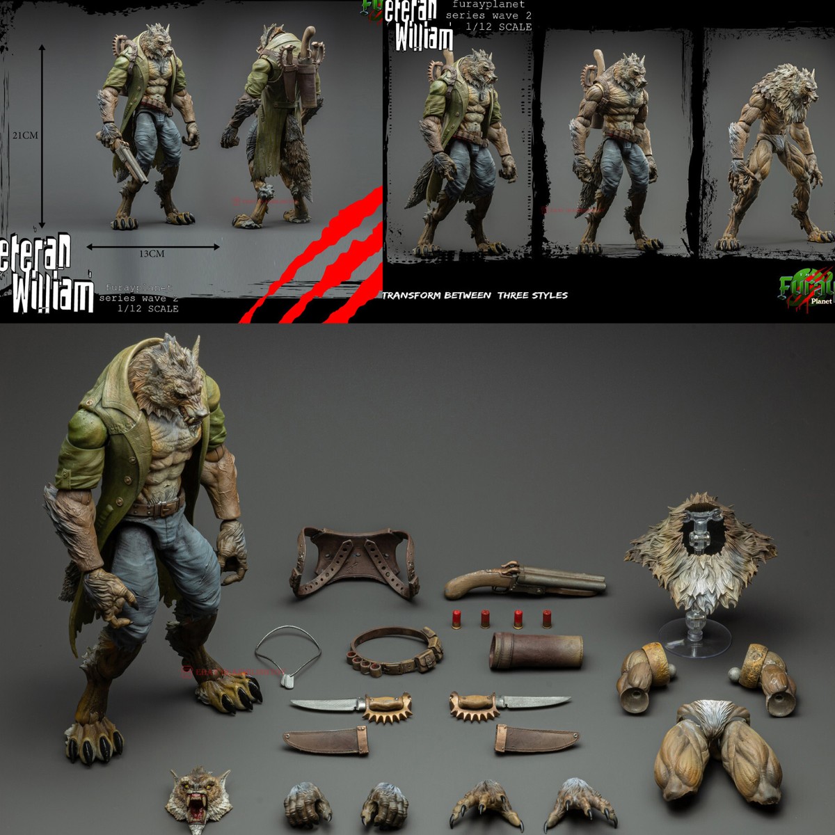 Furayplanet series wave 2 MU-FP002 Veteran William 1/12 Scale