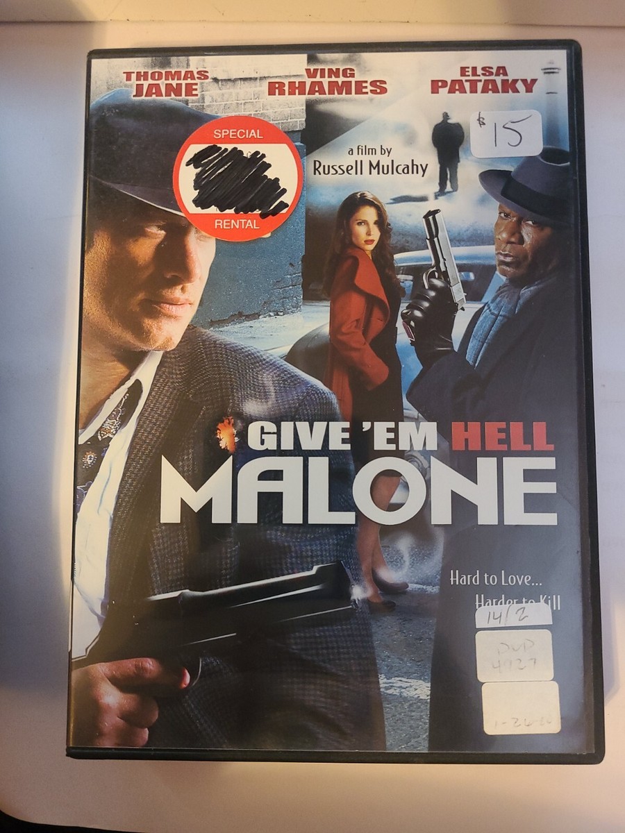 Give Em Hell Malone (DVD, 2010).Thomas Jane, Ving Rhames