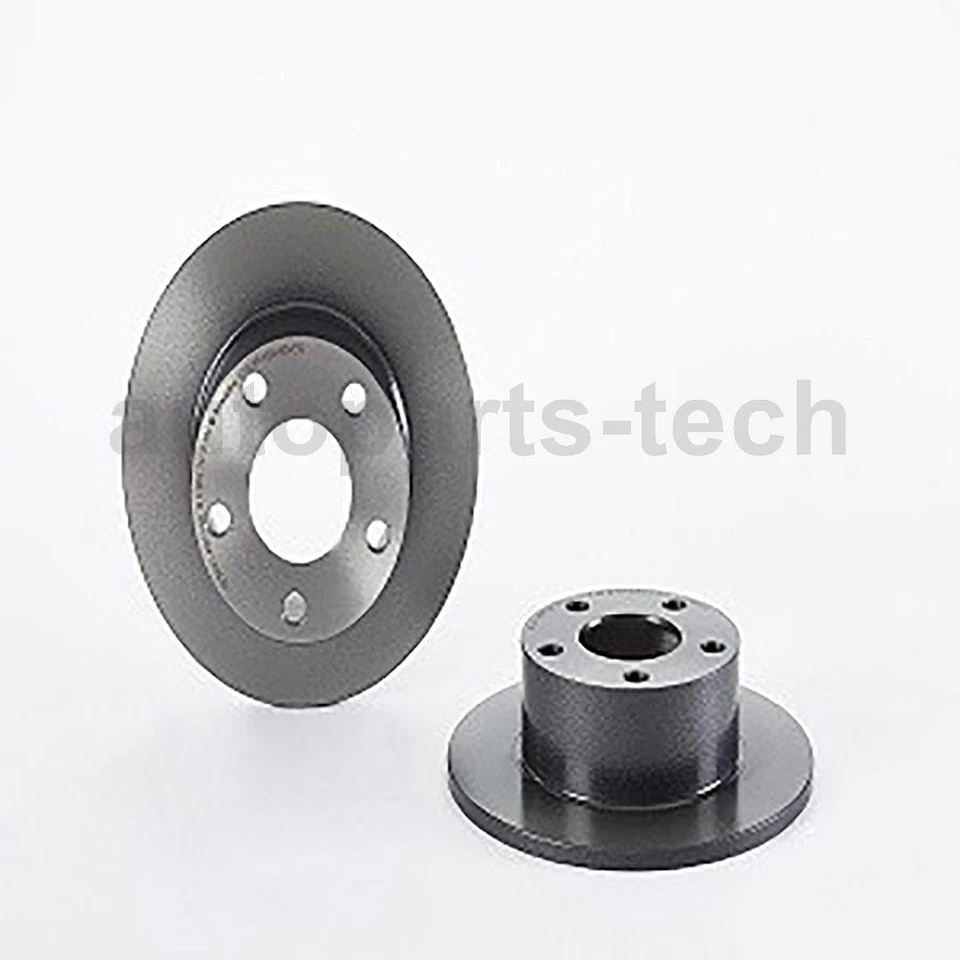 4x Rotor de freno de disco trasero delantero Brembo para Audi 100 1992 1993 1994 Foto 3 de 4