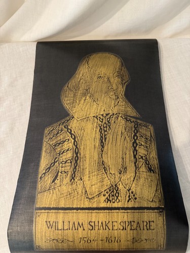 Messing Reiben von William Shakespeare 19" x 10" (EL)