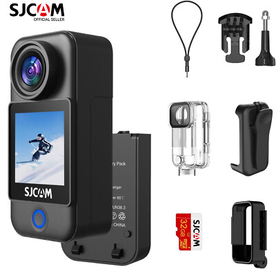 C300 Pocket Action Kamera 4K 1.33'' Touchscreen Sportkamera WiFi 20MP Helmkamera