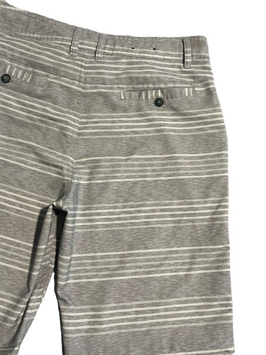 Micros Board Shorts Boys Size 18 Youth Large Gray Striped Swim Trunks Pocketed - Picture 7 of 10