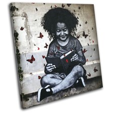 Graffiti Pop Banksy Street SINGLE TOILE murale ART Photo Print