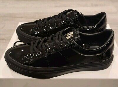 Givenchy Men's City Sport Black Patent Leather Sneakers
