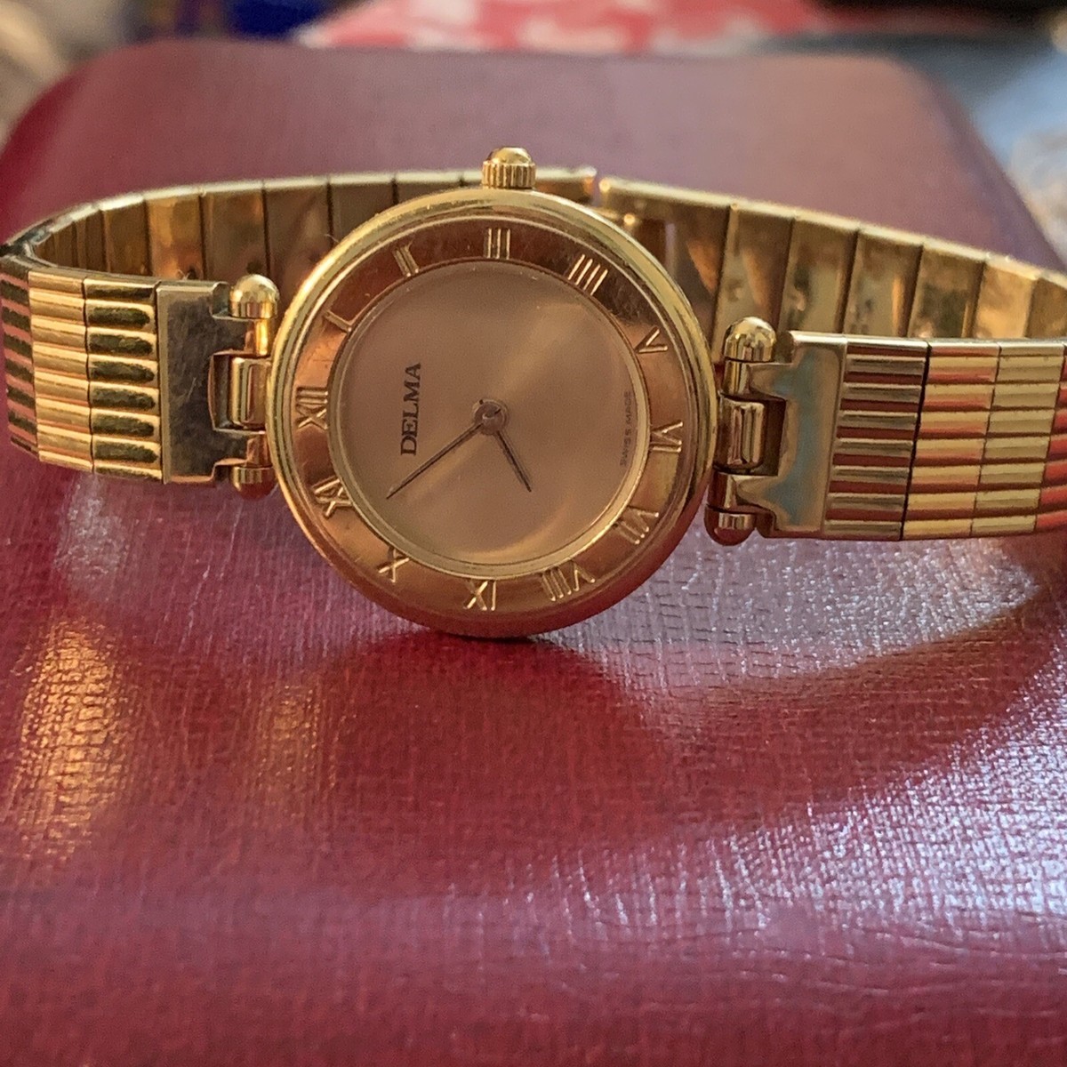 BRAND NEW DELMA SWISS 18kT gold leather watch Watch Review: Delma Heritage Chronograph | aBlogtoWatch main image 2