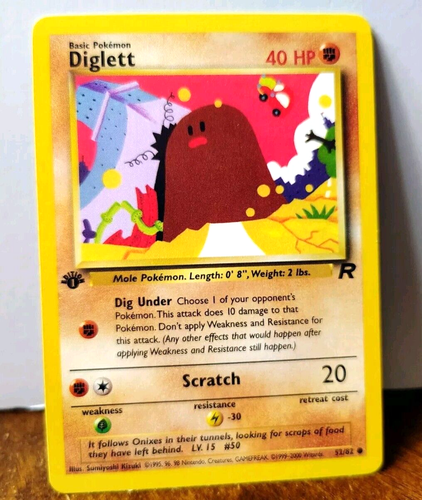 Carta Collezionabile Pokémon Diglett #52 – Team Rocket – Inglese? (Verifica Lingua) – Giapponese? Ideale Per Collezionisti