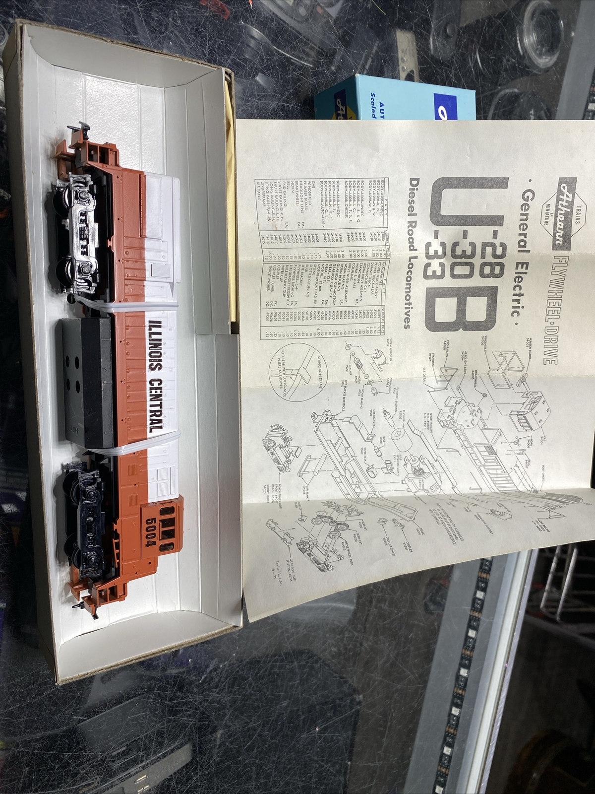 Athearn 3452 HO Scale ILLINOIS CENTRAL U30B DUMMY 5004 eBay