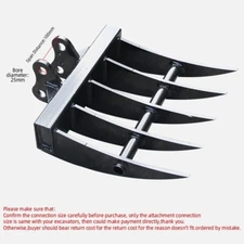 NEW MACHPRO Attachment Rake Attachments Tools for 1 Ton Mini Excavators