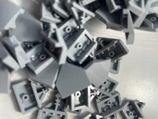 LEGO-NEW- #66956-LIGHT BLUISH GREY-WEDGE -2 X 2 X 2/3 POINTED-20 PIECES