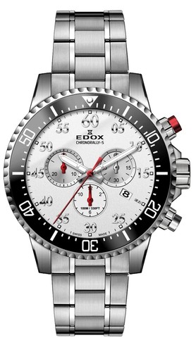 300dc Brand New Edox Swiss Made Stainless Steel Men's Chronograph Watch