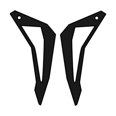 Air Intakes Black Chin Rest Helmet Airoh Aviator 3