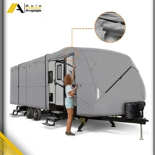 4-Ply 18'-20' RV Trailer Cover Waterproof Camper Travel Trailer Cover