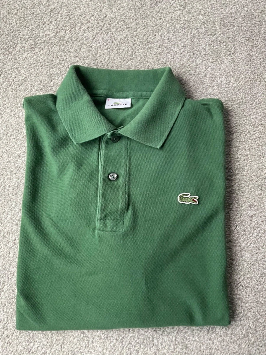 Gents Lacoste green polo shirt size 6 xl FIT 42 44 chest. eBay
