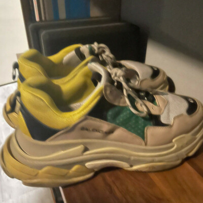 Size 12 - Balenciaga Triple S Multicolor Taupe Mesh Sneaker