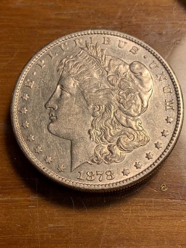 1878-S Morgan Silver Dollar Funky Feathers Variety Vam 49 AU Condition SKU#34857