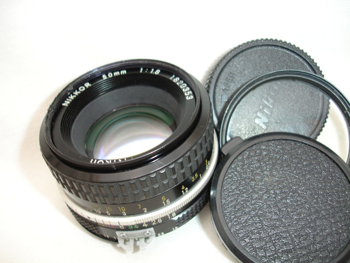 Nikon FM Nikkor Ai 50mm f1.8 ジャンク Nikon 50mm f1.8 Series E