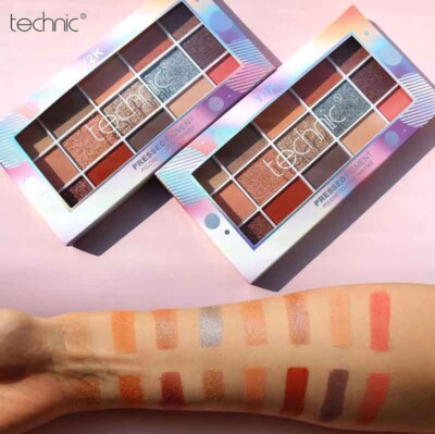 Technic Y2K Pressed Pigment Ultimate Spring Summer Shimmers Satins Matte Palette