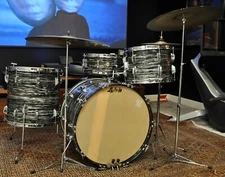 Ludwig Black Oyster Pearl Super Classic 1963-1964 : 13/JAZZ FEST/16/22