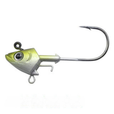 1OZ Swimbait Jig Heads 3D Eyes Fishing Hook 2 Pack