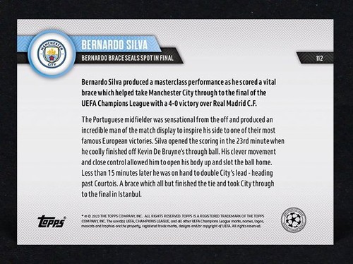 2022/2023 TOPPS NOW UEFA CHAMPIONS LEAGUE - SERIE / LISTA - Imagen 59 de 107
