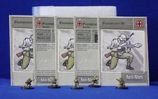 Axis  Allies Miniatures BASE SET 5 Panzerfaust 30  Stat Cards GE5 33/48 G