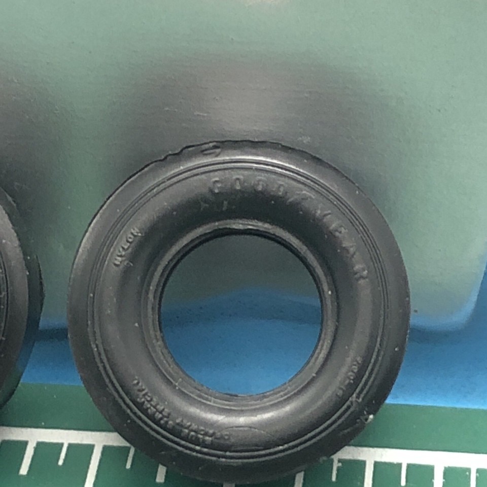 AMT Goodyear Drag SLICKS Model Car Tires – Pad Printed, 1:25 Scale, .650W 5 thumbnail image