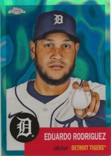 2022 Topps Chrome Platinum Eduardo Rodriguez 121/299 Aqua Lava  #120