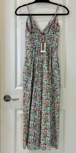 New J. Crew V-neck Smocked-waist Dress in Liberty® Fabric (size 00) MSRP $248.00 - Picture 4 of 10
