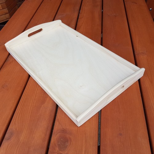 Wooden Serving Tray 50cmx30cmx5.5cm For Decoupage - Picture 3 of 6