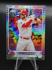 2022 Topps Chrome Base Prism Refractor #220 Bryce Harper - Philadelphia Phillies
