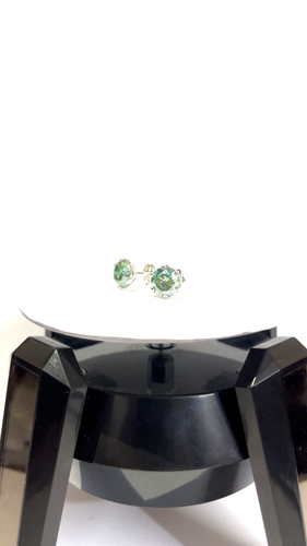 5CT Azul Oscuro Creado en Laboratorio Diamond Pendientes VVS1 Certificado Bodas - Vídeo 1 de 1