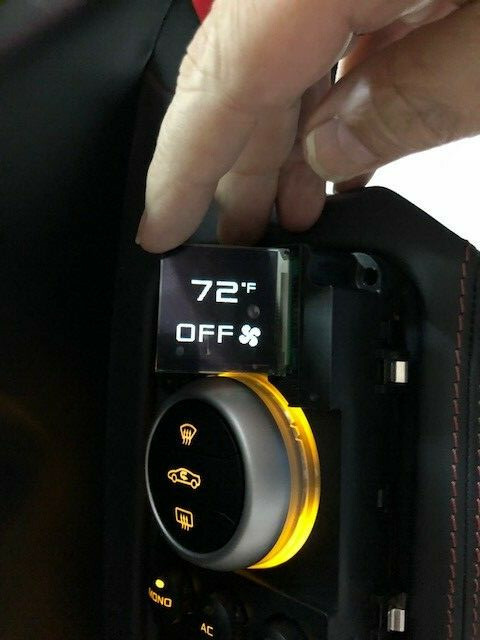 Replacement Climate Control OLED display for McLaren P/N 1211M3219CP & 11M3219CP
