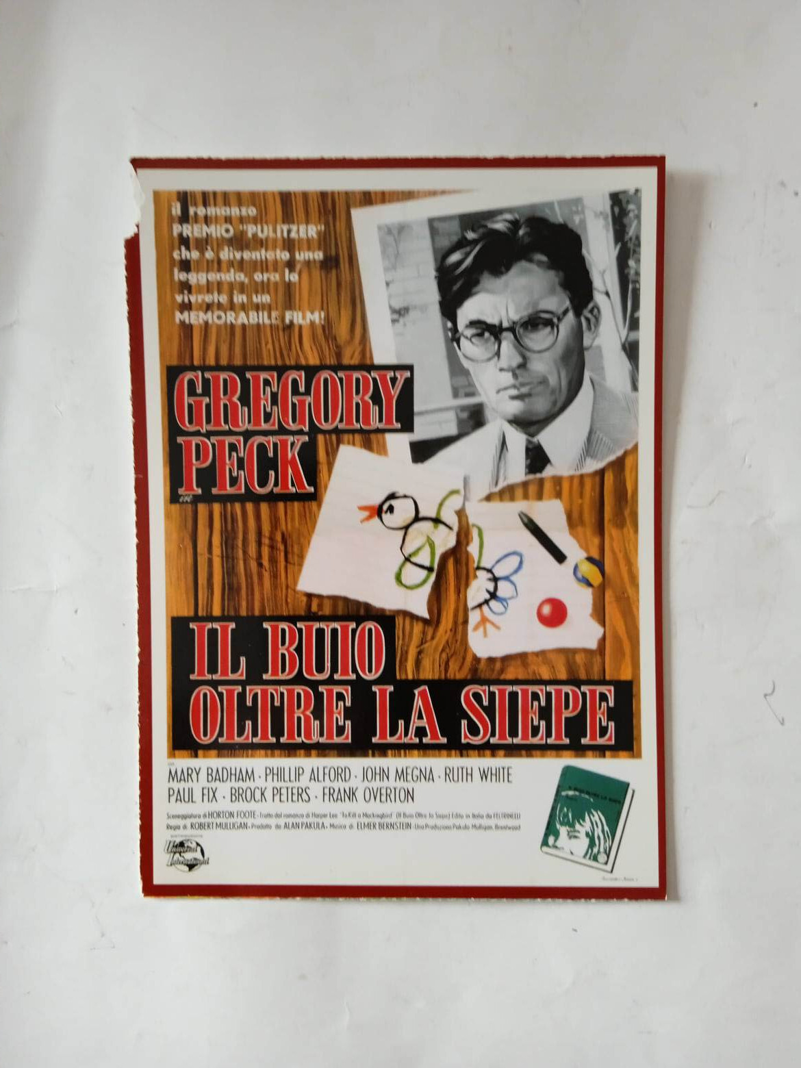 Locandina originale film Il buio oltre la siepe (1962) - Regia di Robert Mulligan