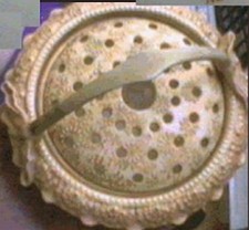 ANTIQUE DOULTON BURSLEM BASKET RARE AND BEAUTIFUL ca. 1884